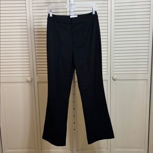Reformation Seamed Front Bootcut Black Pants Size 2